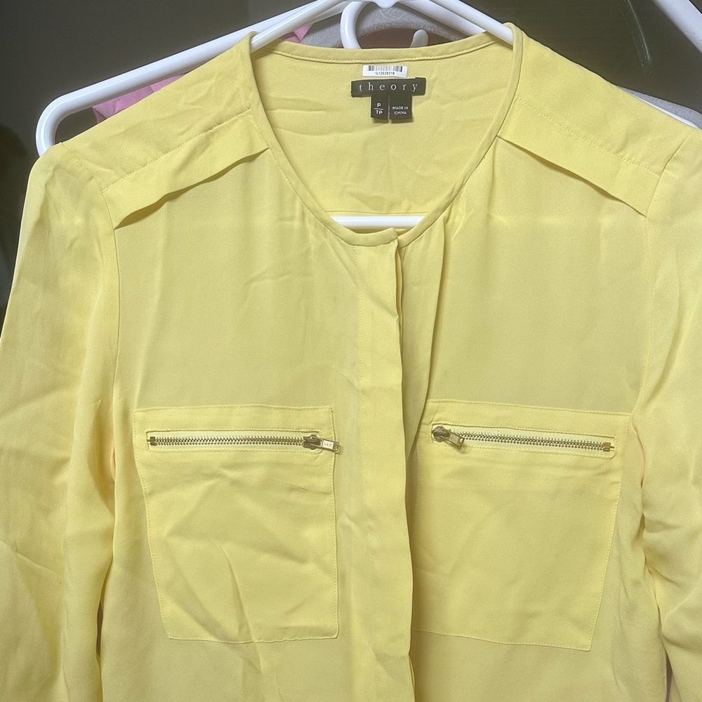Theory blouse in a great color